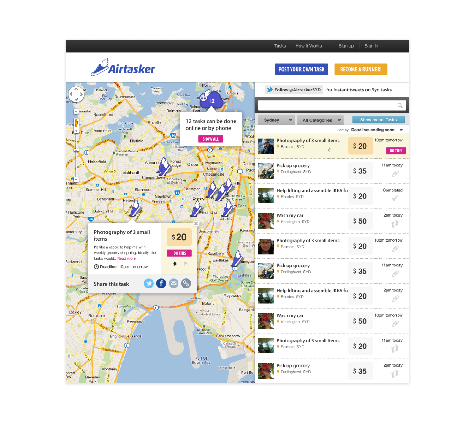 airtasker browse task