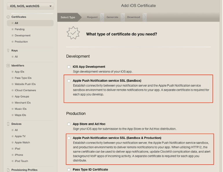 iOS Push Notifications